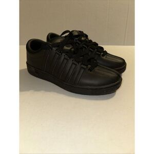 K-Swiss Men's Classic LX Lace-Up Sneaker Size 10‎ Black/Black